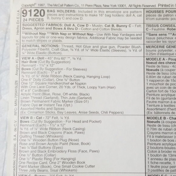 McCall Crafts bag holders - Picture 4 of 8